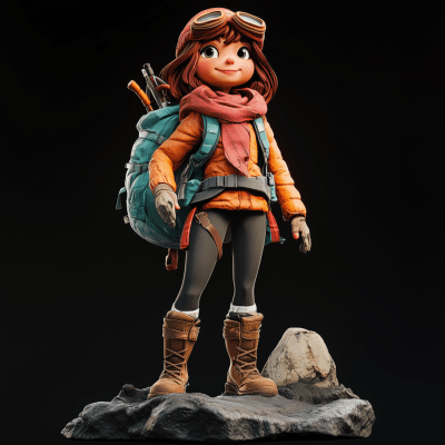 Adventurer Girl Character