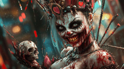 Cyberpunk Queen of Hearts