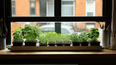 Home Seedlings on Windowsill