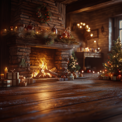 Cozy Christmas Fireplace