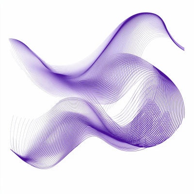 Abstract Violet Waves