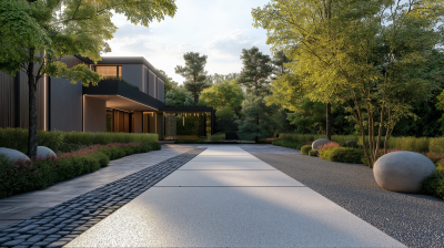 Modern Residence Driveway