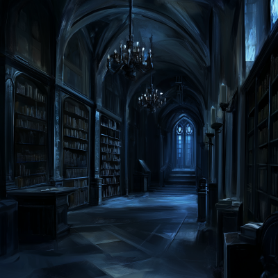 Atmospheric Library Scene