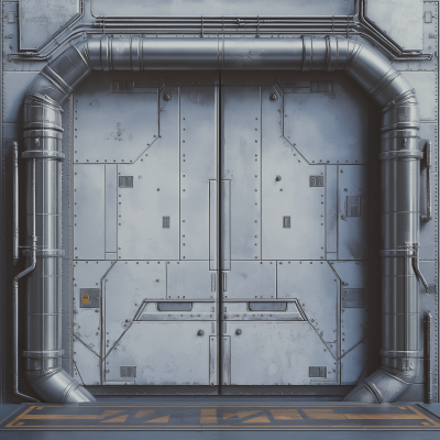 Futuristic Industrial Door
