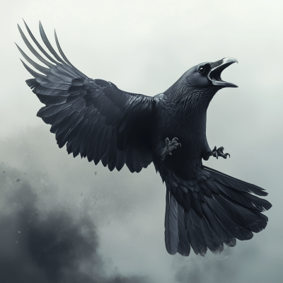 Photorealistic Crow