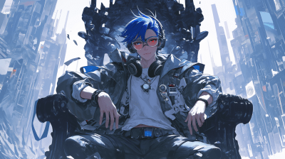 Cyberpunk Gamer Throne