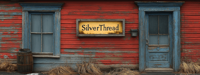 SilverThread Wood Shop Sign