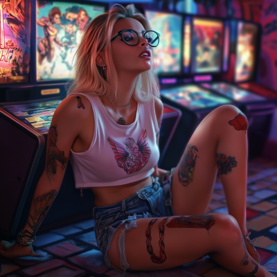 Gamer Girl in Action