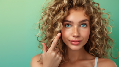 Curly Hair Portrait