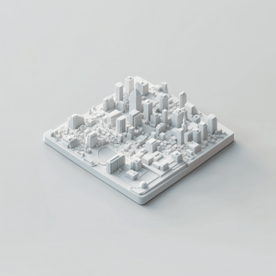Isometric 3D City Model