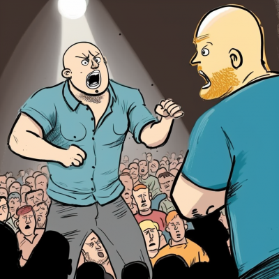 Surprised Reaction on Stage