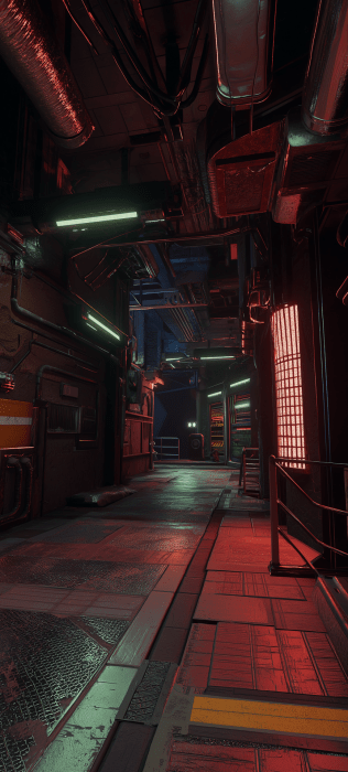 Cyberpunk Alleyway