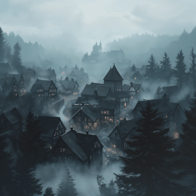 Gloomy Fantasy Town