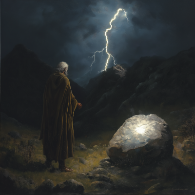 Ancient Wanderer and Charged Stone