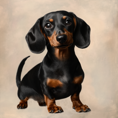 Hyperrealistic Dachshund