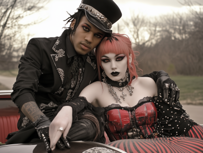 Emo Adult Couple