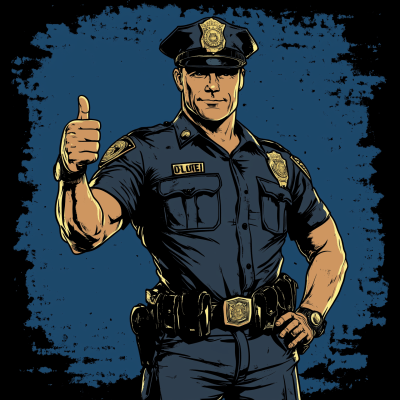 Proud American Police Officer