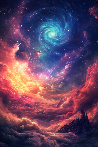 Psychedelic Otherworldly Landscape