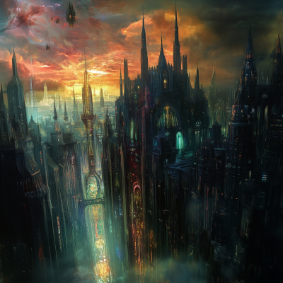Futuristic Fantasy City