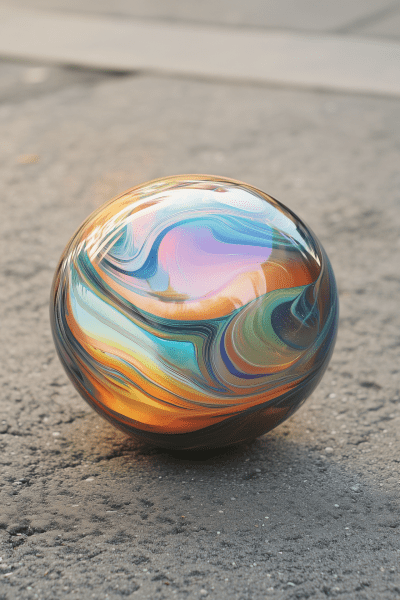 Metallic Marble Design
