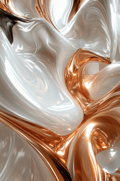 Metallic Liquid Swirl