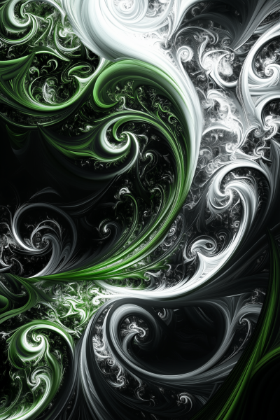 Vibrant Fluid Swirls