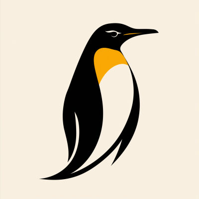 Minimalist Penguin Logo