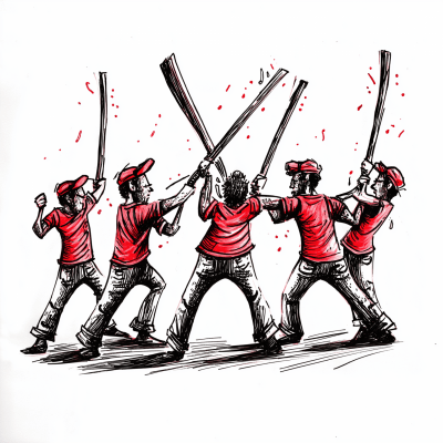 Minimalistic Comic Book Illustration