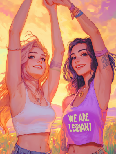 Prideful Lesbian Poster