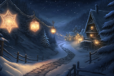 Christmas Night Landscape