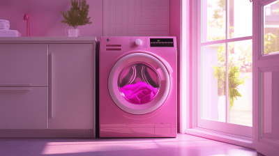 Modern Pink Washing Machine