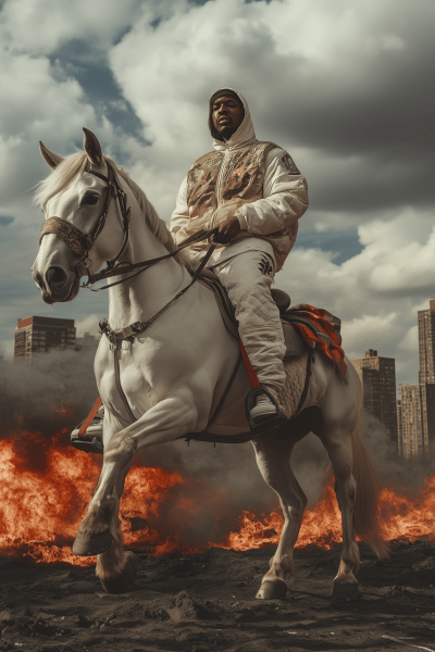 Proud Rapper on a Horse