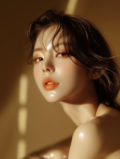 Natural Korean Beauty Portrait