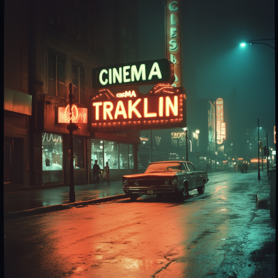 Cinema Traklin Sign