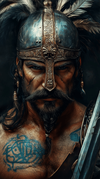 Barbarian Warlord Portrait