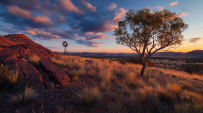 Sunset Over the Outback