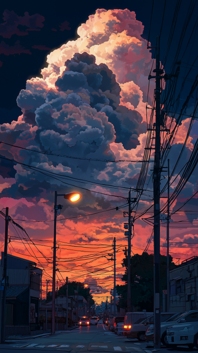 Serene Night Light Pole