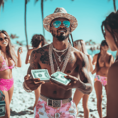 Rapper on the Beach