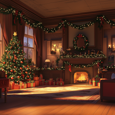 Christmas House Interior