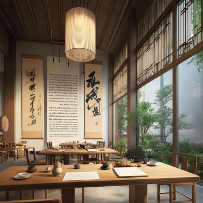 Tranquil Tea House Gathering