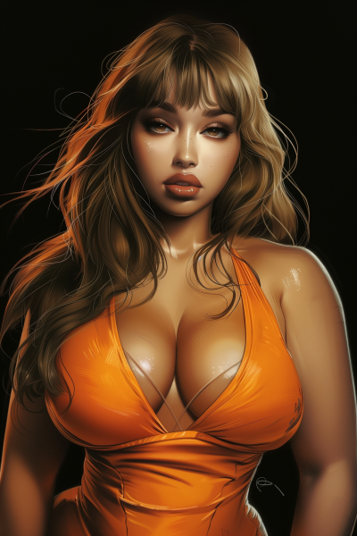 Plus Size Indian Model Illustration