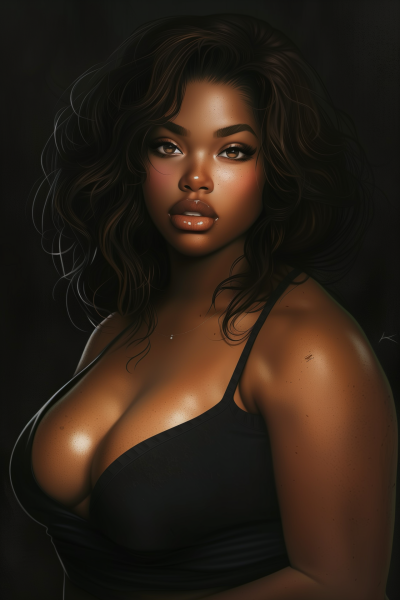 Elegant Plus Size Model