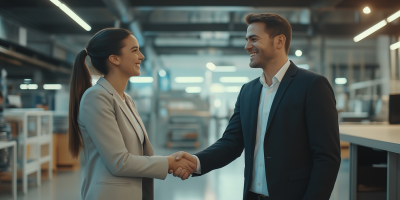 Professional Managers Shaking Hands