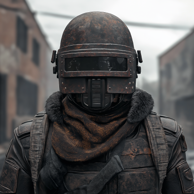 PUBG Character with Level 3 Helmet