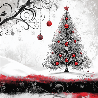 Elegant New Year’s Greetings Card