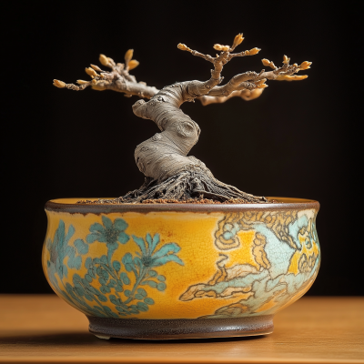 Colorful Bonsai Pot