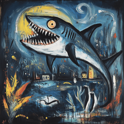 Voodoo Shark in Moonlit Waters
