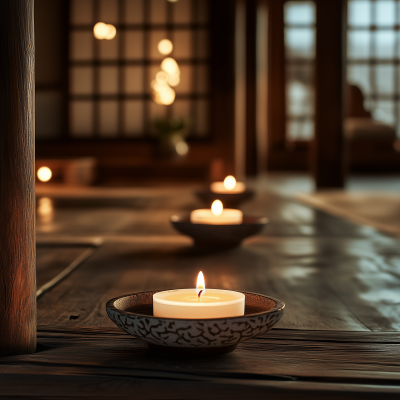 Candles in Hanok