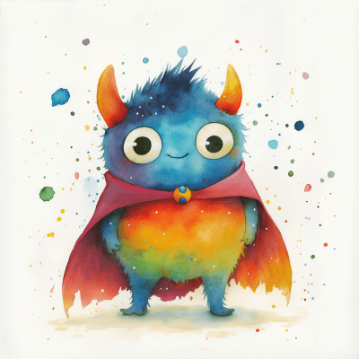 Colorful Hero Monster