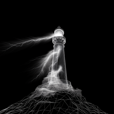 Wireframe Lighthouse